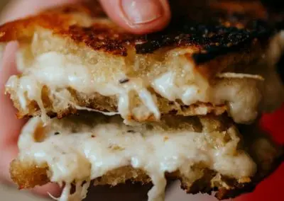Grilled Cheese and Pickle Sandwich IDDSI Level 4